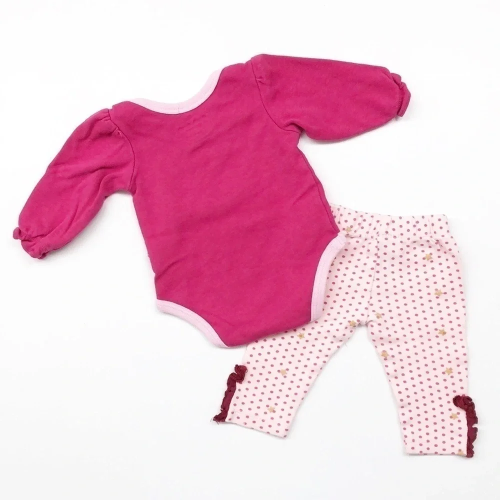 Duck Duck Goose I'm So Shiny and New onesie + leggings baby girl outfit
